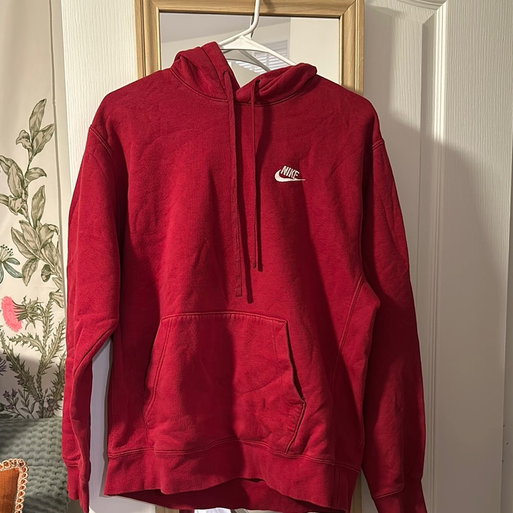 Nike Red Hoodie Sweatshirt